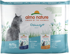 Cibo Umido Gatto Adulto Multipack Con Pesce & Pollo 6x70g Buste Almo Nature
