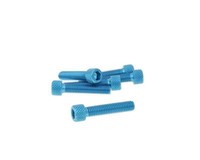 Schraubensatz 6 StüCk Innensechskant Alu Blau - M6X30