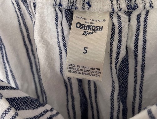 OshKosh Striped Jumpsuit/Romper, Size 5 - Picture 3 of 6