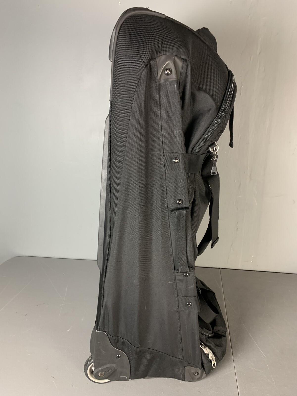 REI Wheeled Rolling Black Duffel Bag Luggage 34"x16"x15" eBay