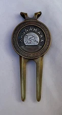 Vintage Magnamark Brass Golf Divot Tool #525 No Coin Marker
