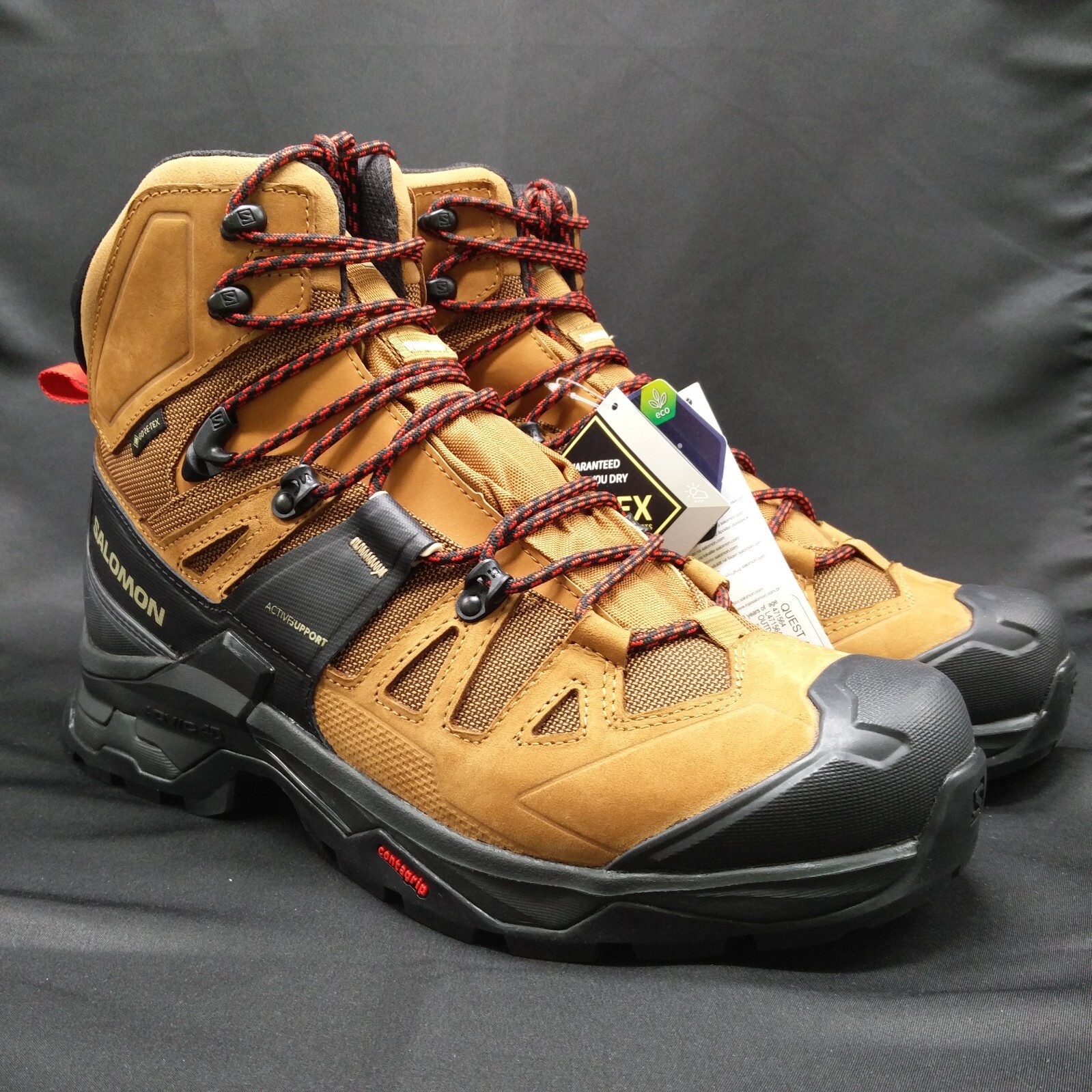 Stivali da trekking Salomon Quest 4D Mid GTX 4 'Gomma' da uomo taglia 10 5 L4715640033