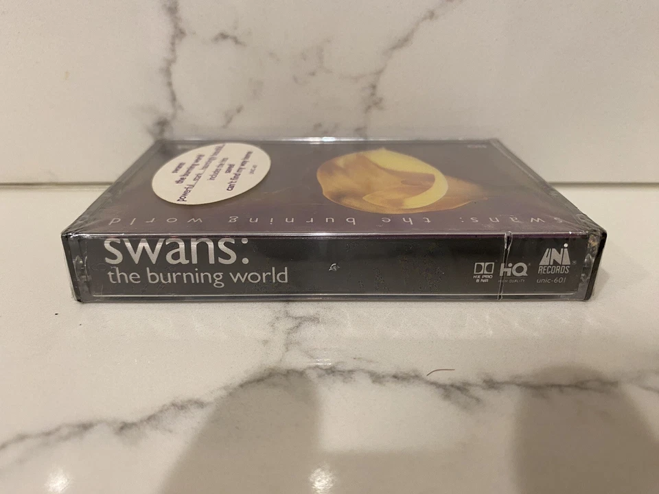 SEALED 1989 Swans The Burning World Cassette Tape UNIC 601 Goth Cocteau Twins - Image 3 of 3