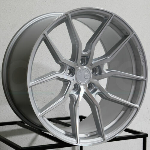 20x10.5 +45 Flow Forged AFF1 5x114.3 Wheels Silver Rims 20