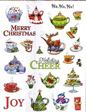 COLORFUL WINTER HOLIDAY CHRISTMAS SCRAPBOOKING STICKER SHEETS 4 NEW