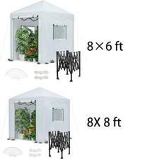 WORKPRO 8'x 8'/8'x6' Portable Walk-in Greenhouse Instant Pop-up Gardening Houses