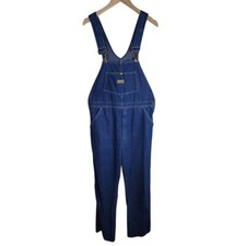 OshKosh B'Gosh Men's Jean Overalls Vestbak Size 36X32 USA Vintage Denim Workwear
