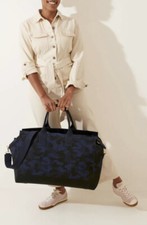 Rothy's Weekender Bag Retired Midnight Camo Camouflage Tote Bag Navy Dark Blue.