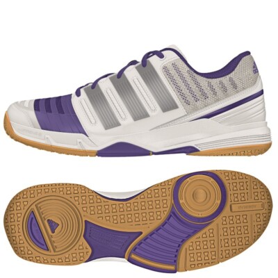 adidas Court Stabil 11 W Handballschuhe Damen weiß/silber/lila - Main Image