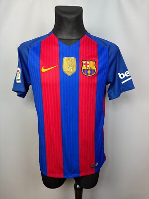 ウェア Barcelona 2016 2017  BARCELONA 2016 2017 PIQUE HOME SHIRT FOOTBALL SOCCER JERSEY NIKE
