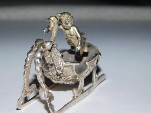 Antique Rococo Style Sterling Silver Sleigh - Picture 7 of 15