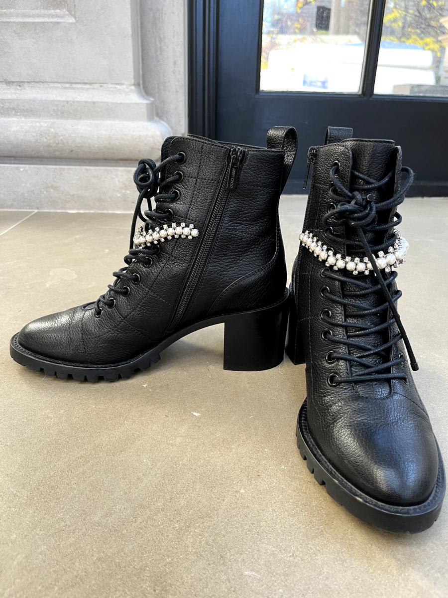 Jimmy Choo Black Cruz 65 Leather Combat Ankle Boots with Jimmy Choo Black Cruz 65 Leather Combat Ankle Boots with