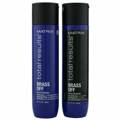 Matrix Total Results Brass Off Shampoo and Conditioner Duo, 10.1 Oz