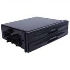 Double Din Radio Pocket Drink Cup Holder Storage Box Plastic Car Dashboard Mount