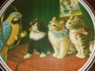 Edwardian Fine Bone China DER GESCHICHTENERZÄHLER aus ENTZÜCKENDEN KÄTZCHENSZENEN