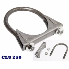 1 Piece 2.5" Exhaust Tail Pipe Metal Steel U Bolt 3/8" Muffler Clamp 