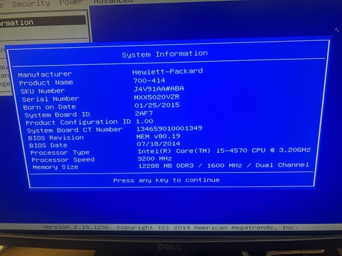 HP Envy 700-414 Intel Core i5-4570 3.20GHz 12GB RAM No HDD No OS - Bild 8 von 9