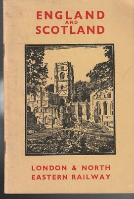 OLD  MAP , ENGLAND AND SCOTLAND , LONDON & NORTH EASTERN RAILWAY , MAP & BK 1936