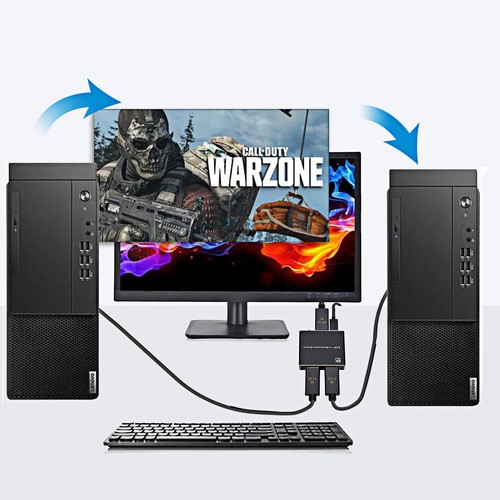 Displayport Switch Bi-Directional DP 1.4 Switcher 8K Ultra HD 3D Up to 8K@30Hz - Picture 5 of 6