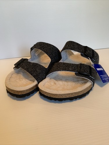 Birkenstock Arizona Rivet Sandals Slides Doubleface Gray Mens 13 M - Picture 2 of 24