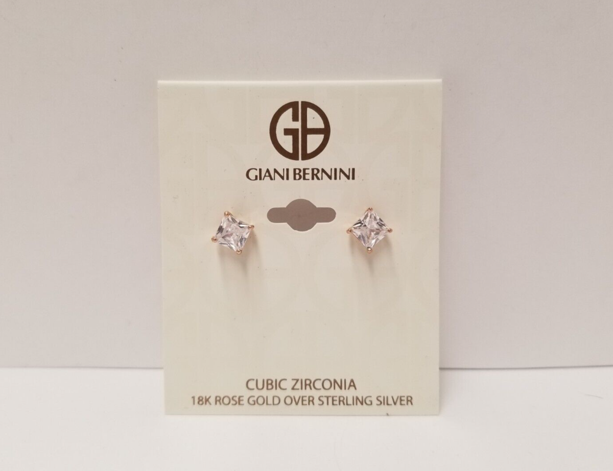 Giana Bernini Cubic Zirconia 18k Rose Gold Over Sterling Silver