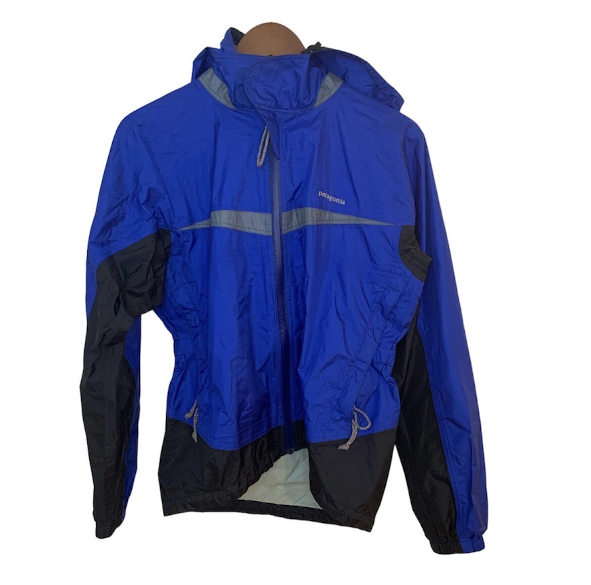 Patagonia Rain Jacket Coat Women's Small Hood Elastic Waist