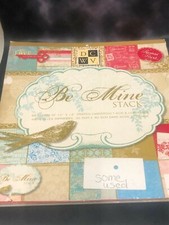 DCWV 12x12 Designer Scrapbook Crafting Paper "Be Mine" Stack few used