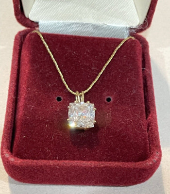 14KT GOLD FASSUNG Zirkonia Diamant 2 Karat Billiarde 1,7 Gramm Box NEU