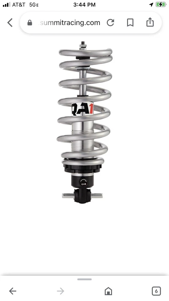 Bobina de montaje frontal QA1 para Chevy S-10 1982-2004 doble ajustable Foto 2 de 2