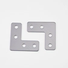 4/8 PCS STEEL FLAT RIGHT ANGLE BRACKET L Shape Corner Repair Brace Plate