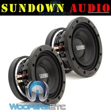 (2) SUNDOWN AUDIO SD-3 8 D4 8 SUBS 300W RMS D...