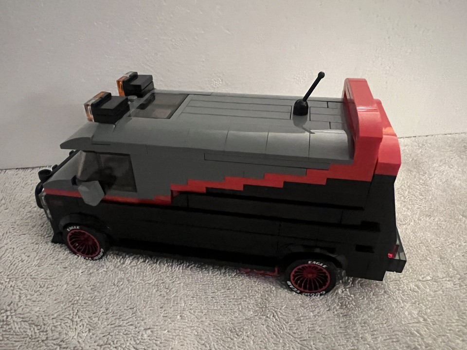 LEGO A-TEAM VAN GMC BA VAN MOC USING ALL GENUINE LEGO PIECES 3D PRINTED ...
