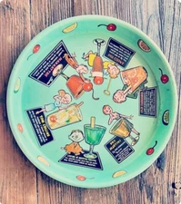 Masonware Cocktail Serving Tray Mid Century Modern 50s Era With Recipes