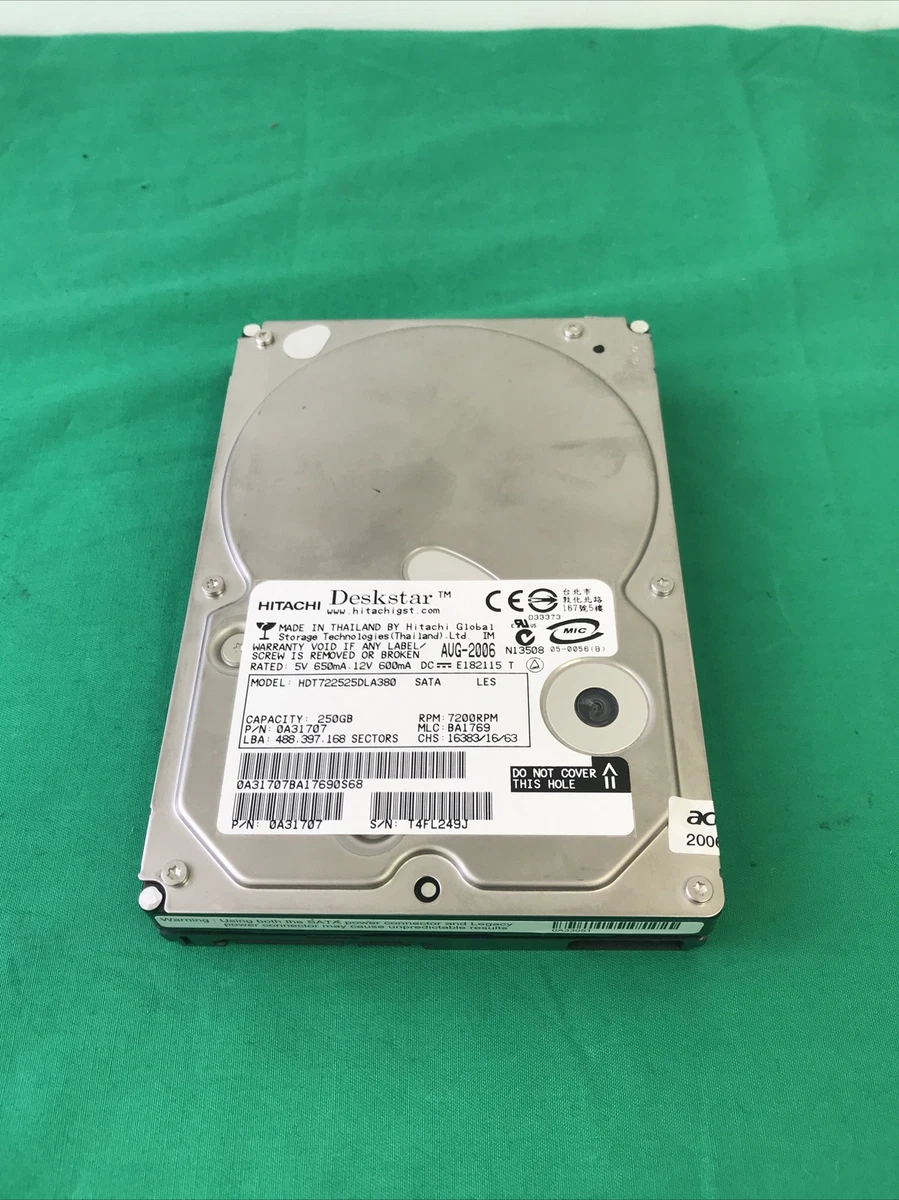 Disque Dur Hitachi 1 To HDT721010SLA360 – Pour Récupération De Données