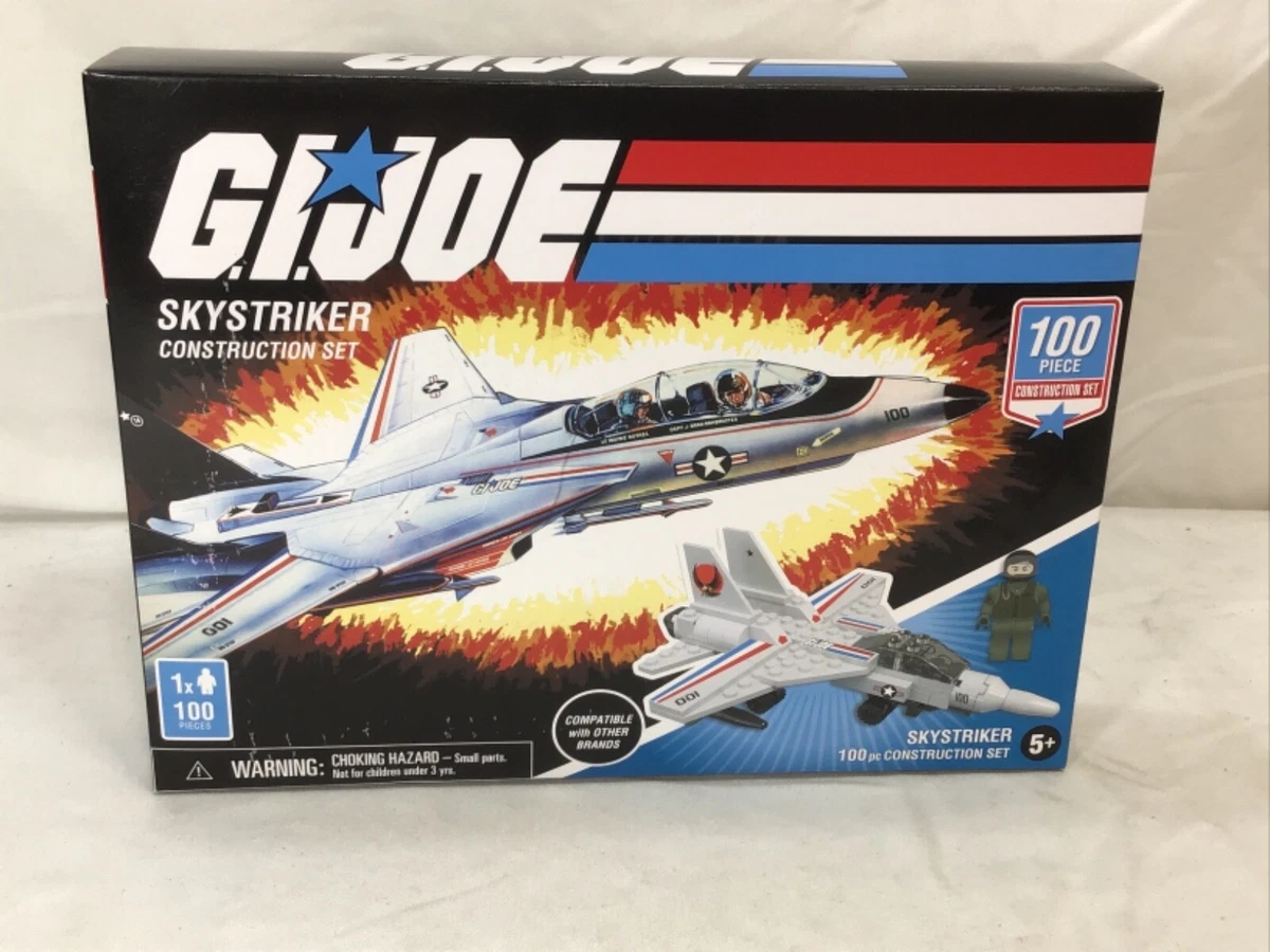 2021 GI Joe Skystriker & Ace Pilot F-14 Building Construction Set 100 Pieces NEW