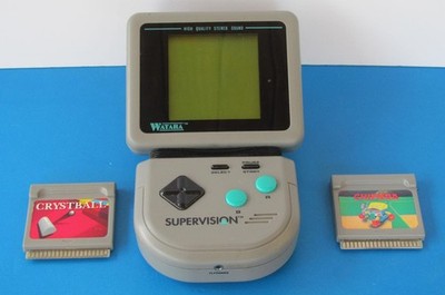 Watara Supervision handheld Video Game System + CRYSTBALL & Chimera