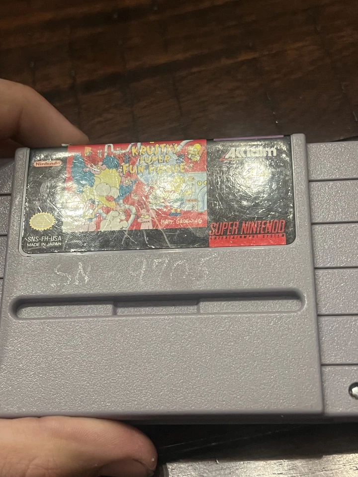 Krusty's Super Fun House (Super Nintendo SNES, 1992) CART ONLY - Image 2 of 4