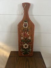 Original NORWEGIAN ROSEMALING Board Red Green Gold White OOAK Signed Dated 1981
