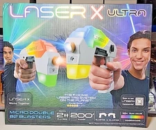 Laser X - Micro Double Blasters - 2 Player Laser Tag Set  200 ft Range - NEW