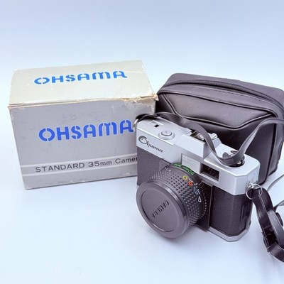 Ohsama Standard 35mm Film Camera with 50mm f/6.3 Lens, Box, Case, Strap Obscure