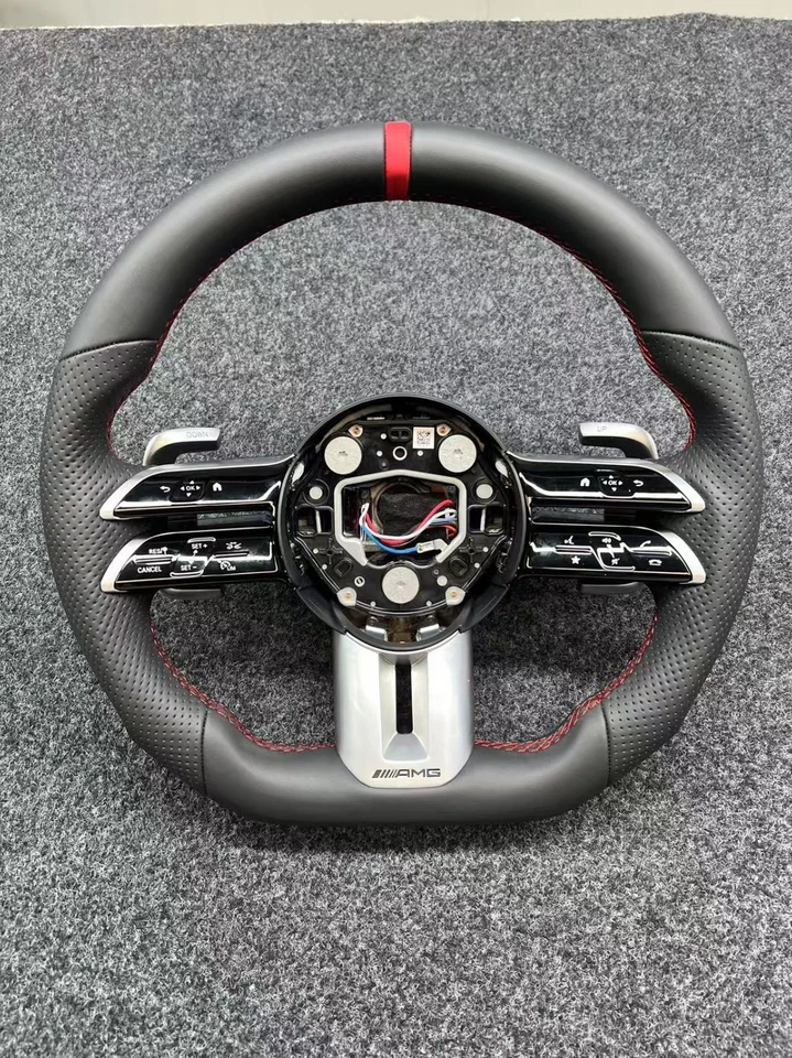 🔥Real Carbon Fiber Steering Wheel For Mercedes-Benz AMG CL63 S63 G63 E63 C63 GT - Image 2 of 2