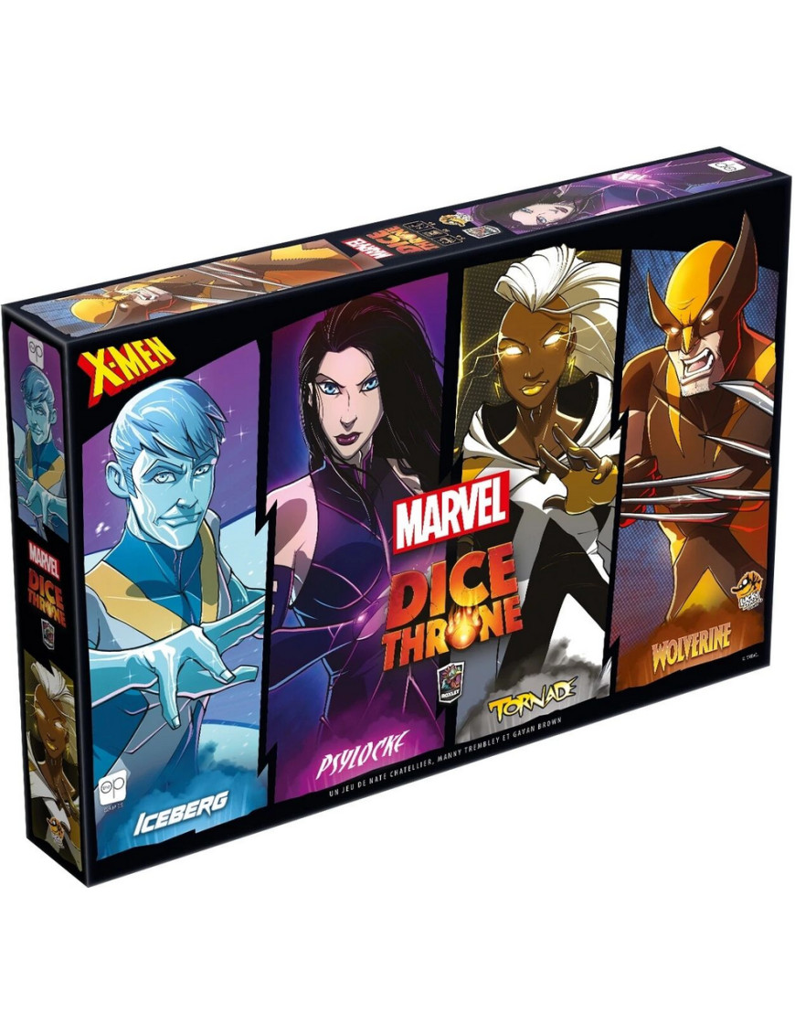 Dice Throne X-Men Lucky Duck Games jeu de plateau asymétrique en français pour 2 à 4 joueurs