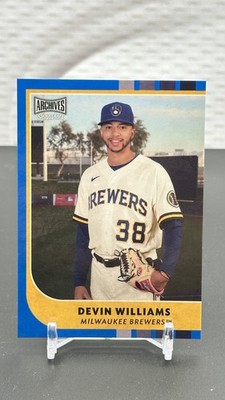 2021 Topps Archives Snapshots - Devin Williams #34 Blue Border /50