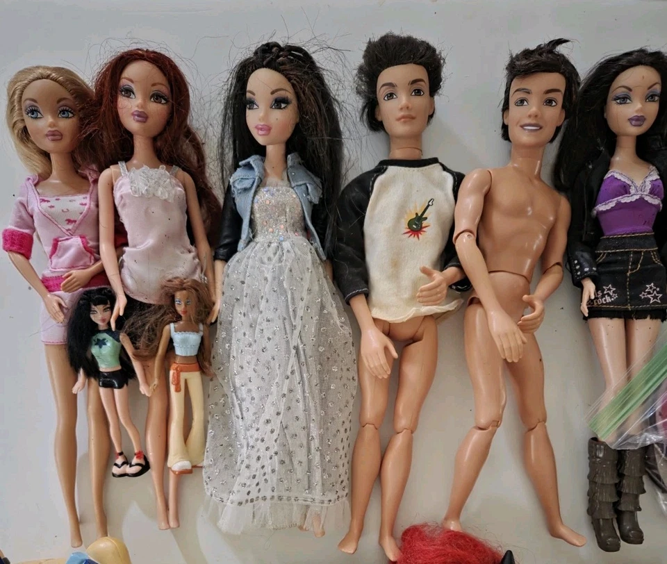LOTE DE 15 MUÑECAS Y MUÑECAS BRATZ VINTAGE MY SCENE F10 Foto 3 de 4
