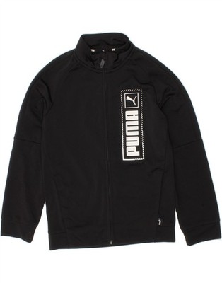 Puma Jungen Graphic Trainingsanzug Oberteil Jacke 7-8 Jahre schwarz BI15
