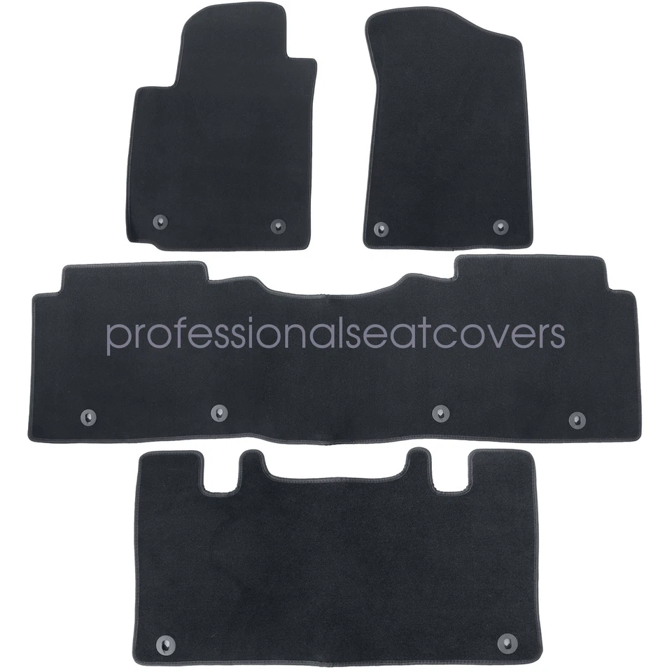 Alfombrillas de terciopelo negras para Nissan Armada 2013 2014 2015 2016 2017 2018 Foto 4 de 4