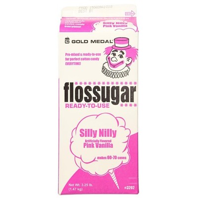 Easy-Prep Pink Vanilla Flossugar, 1/2 Gallon - 60-70 Cotton Candy Cones Delight