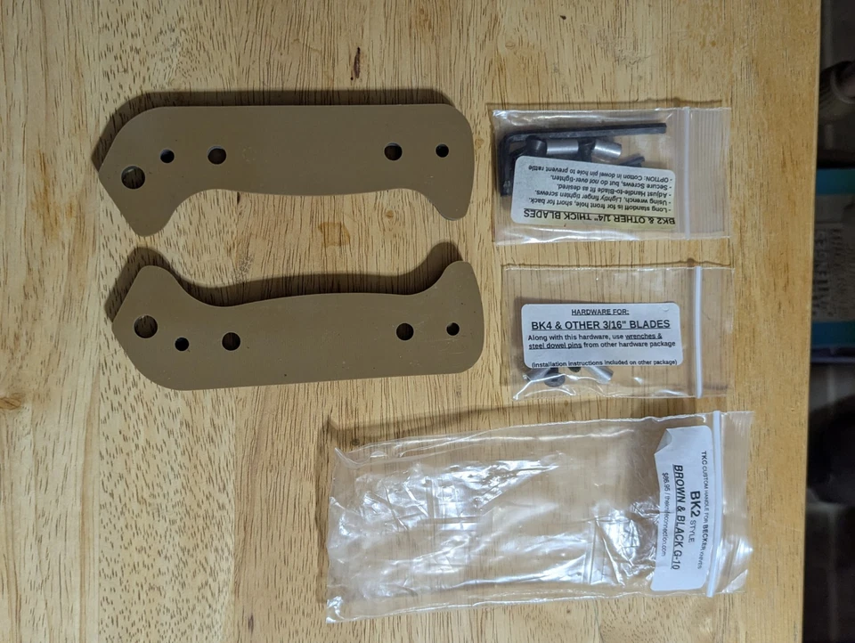 Mango TKC PERSONALIZADO para cuchillos grandes Becker BK9 BK10 verde camuflaje ¡NUEVO SIN USAR! Foto 4 de 4