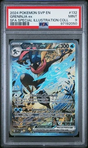 2024 POKEMON SVP EN-SV BLACK STAR PROMO #132 GRENINJA EX PSA 9