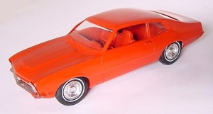 1970 JOHAN 7" DEALER PROMO FORD MAVERICK 2 DOOR COUPE CAR RED